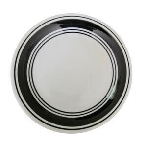 Mainstays Home Black & White Side Plates Set of 4 Round Stoneware Dinnerware